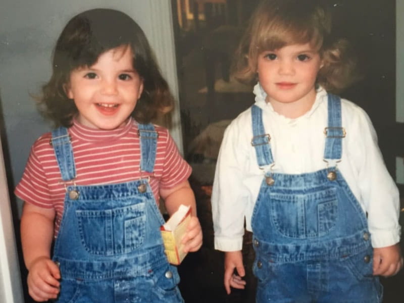 Twin sisters Olivia (right) and Sofia Hart were diagnosed a with rare genetic condition that caused their hearts to enlarge and fail. (Photo courtesy of Sofia Hart)