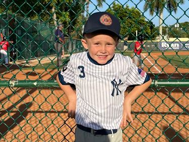 Oscar Stuebe went into cardiac arrest during a baseball game after the ball hit his chest. (Photo courtesy of Sarah Stuebe)