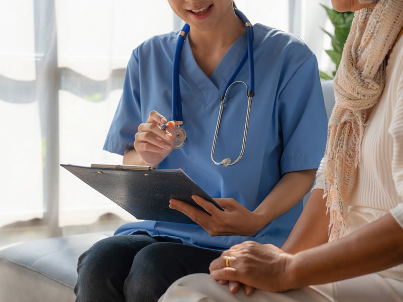 Nurse and patient image