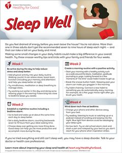 Sleep Well Infographic