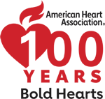 幸运飞行艇官方开奖168 100 Years Bold Hearts logo