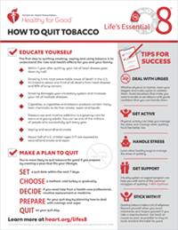 View the How to Quit Tobacco Fact Sheet PDF